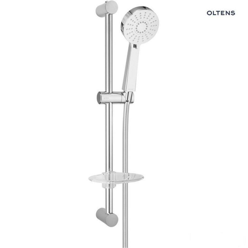 Alling 60 zestaw prysznicowy z mydelniczką chrom 36005100 Motala Select Oltens (36005100)