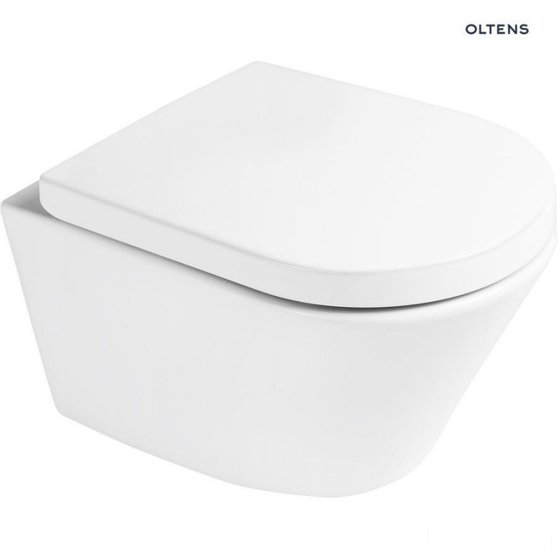 Zestaw   miska wc wisząca purerim z powłoką smartclean z deską wolnoopadającą 42504000 Jog Oltens (42504000)