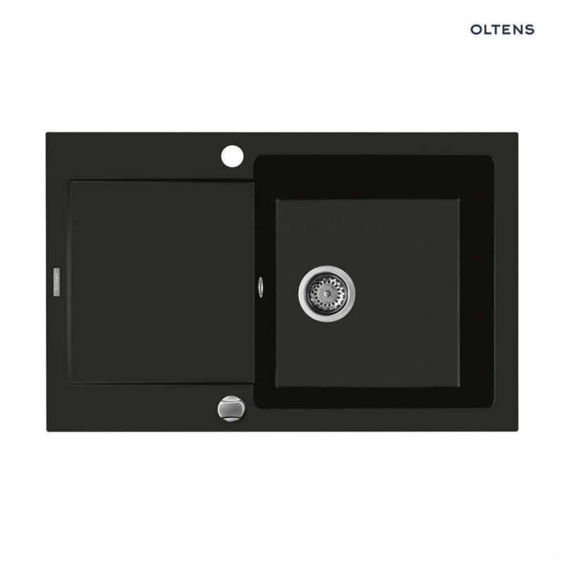 Zlewozmywak granitowy 1-komorowy z krótkim ociekaczem 79x50 Gravan Oltens (72100300)