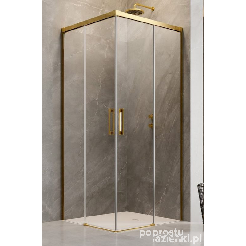 Kabina prysznicowa 110x120 Idea KDD Gold Radaway (387063-09-01L + 387064-09-01R)