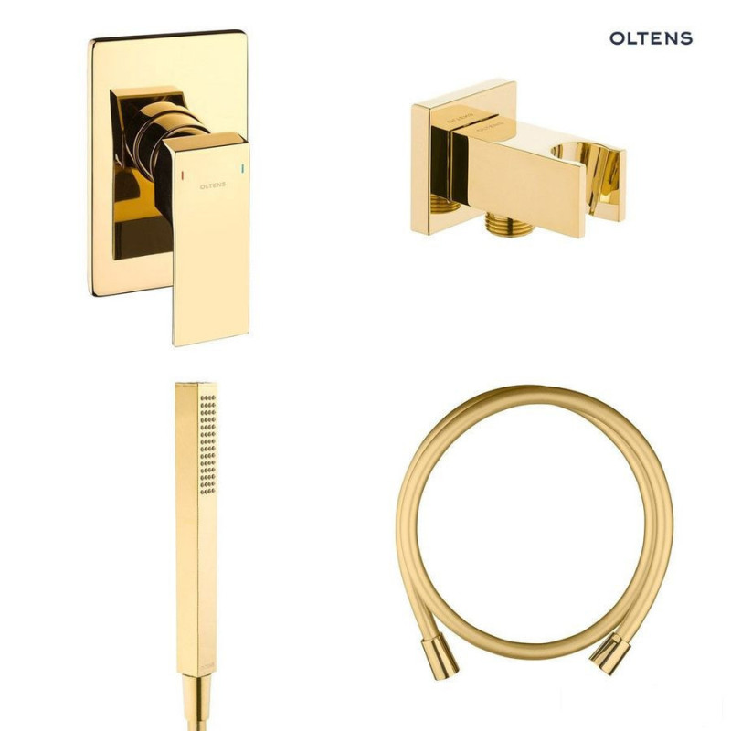 Zestaw zestaw prysznicowy podtynkowy złoty połysk Gota Oltens (36606800)