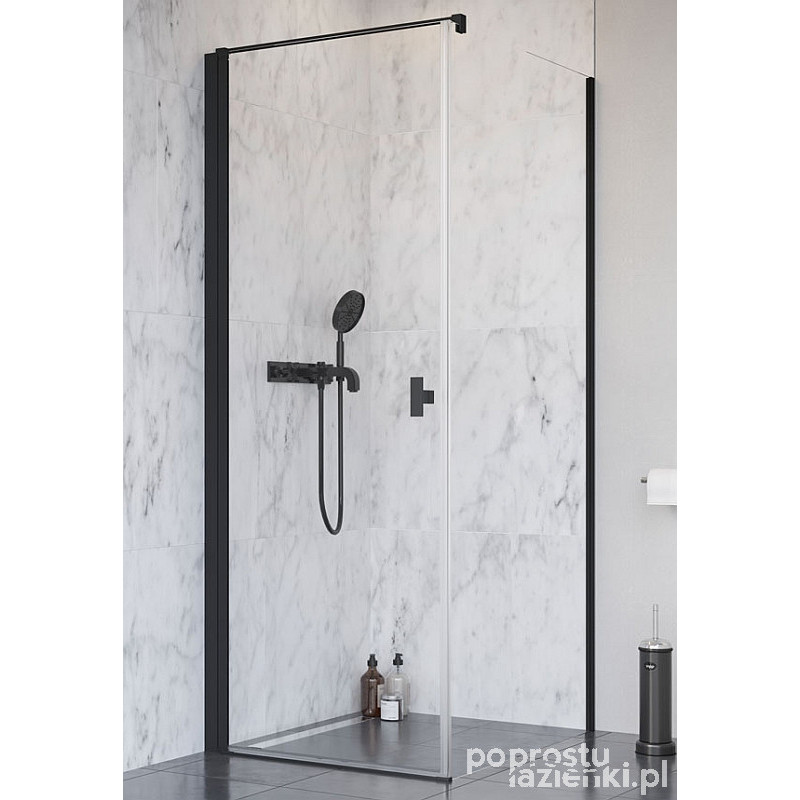 Kabina prysznicowa 80x90 Nes KDJ I Black Radaway (10022080-54-01L + 10039090-01-01)