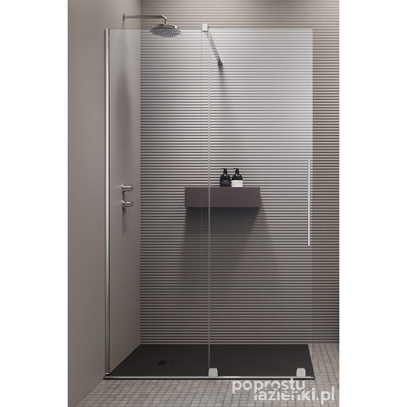 Kabina Walk-in 90 lewy chrom Furo Radaway (10106488-01-01L + 10110444-01-01)