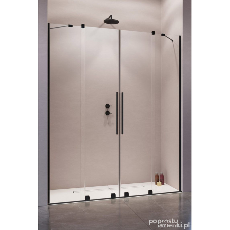 Drzwi wnękowe 150 Furo Black DWD Radaway (10108413-54-01 + 10111367-01-01)