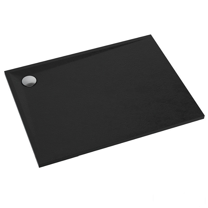 Brodzik prostokątny 90x100 Libra Black Stone Schedpol (3SP.L1P-90100/C/ST)