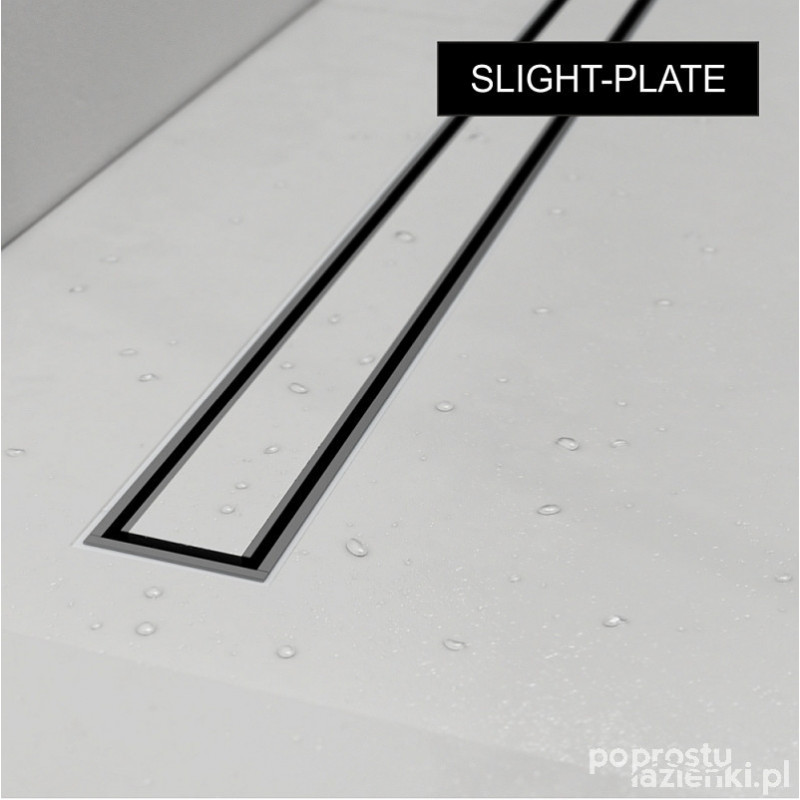 Odpływ liniowy Schedpol Slight Line Plate Black 70cm (SOLBPL-70035)