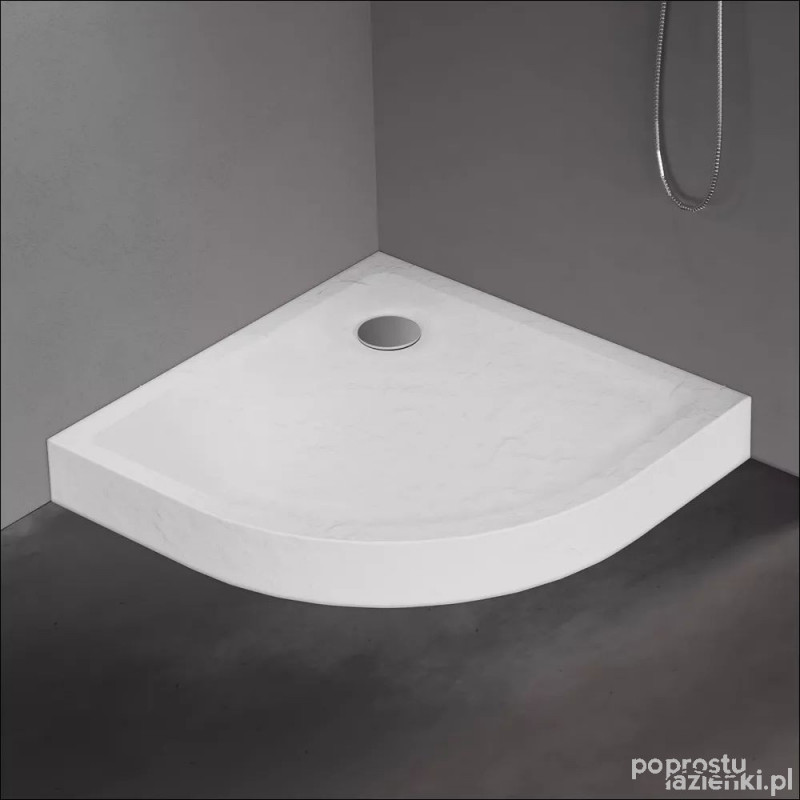 Brodzik półokrągły 90x90 Mild Stone New Trendy (B-0517)