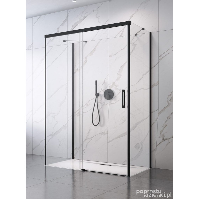 Kabina prysznicowa 110x90 Idea Black KDJ+S Radaway (10116110-54-01L + 387050-54-01R + 10117090-01-01)