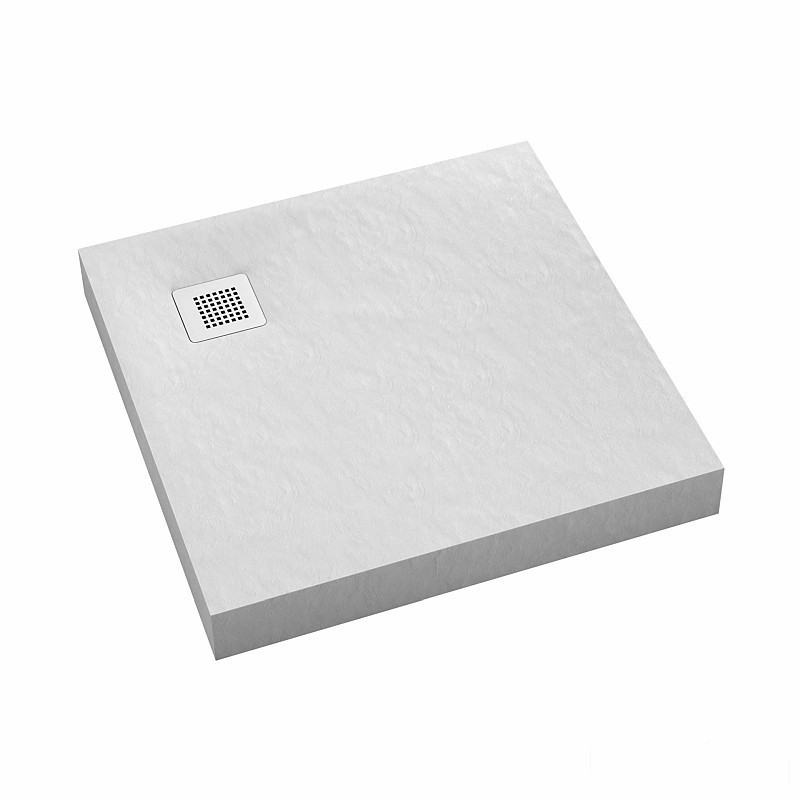 Brodzik kwadratowy 100x100 New Horizons White Stone Schedpol (3.3302/B/ST-M2)
