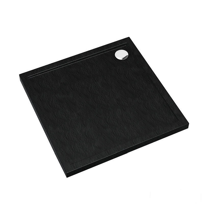 Brodzik kwadratowy 80x80 Caspar New Black Stone Schedpol (3.2330/C/ST)
