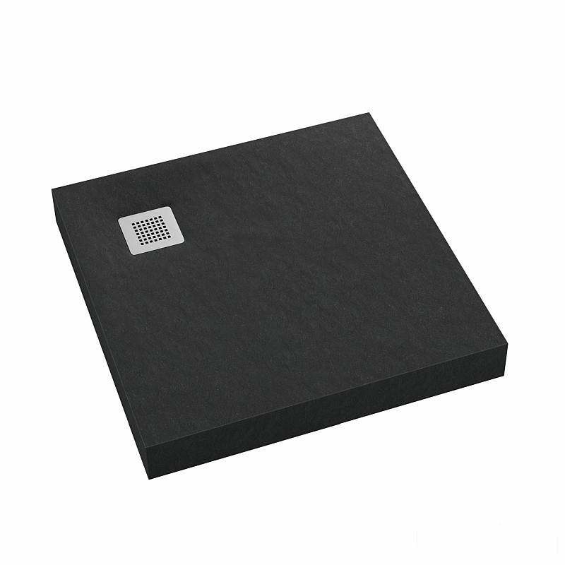 Brodzik kwadratowy 90x90 New Horizons Black Stone Schedpol (3.3301/C/ST-M2)