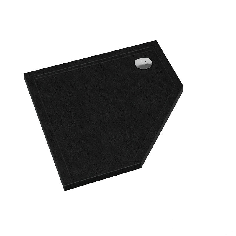 Brodzik pięciokątny 80x80 Caspar New Black Stone Schedpol (3.2397/C/ST)