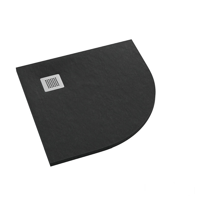 Brodzik półokrągły 90x90 Kalait Black Stone Schedpol (3.3104/C/ST-M2)