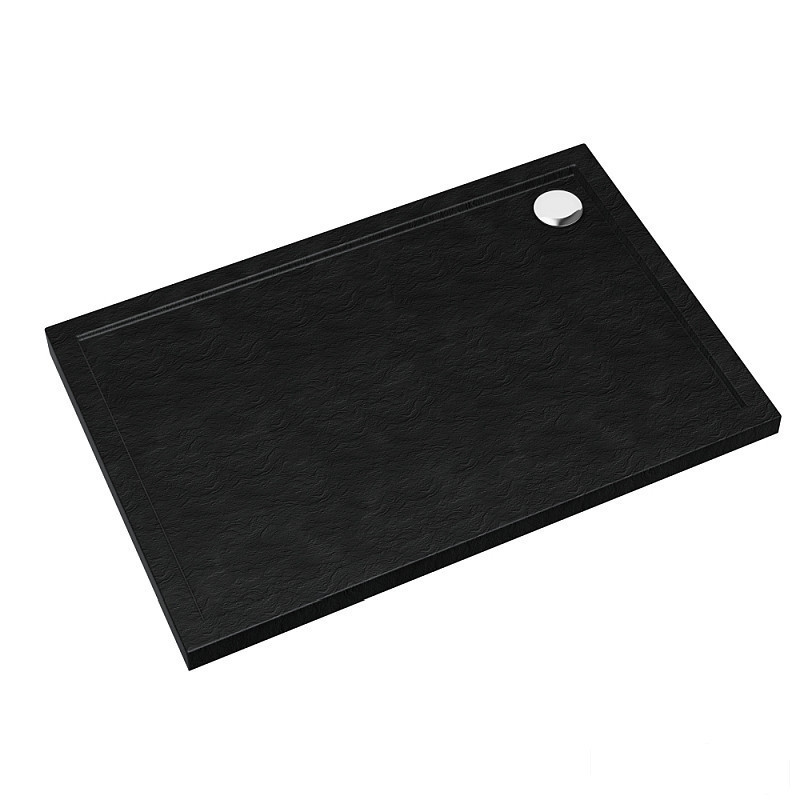 Brodzik prostokątny 80x120 Caspar New Black Stone Schedpol (3.2338/C/ST)