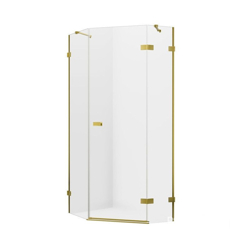 Kabina pięciokątna 100x80 Avexa Gold Brushed New Trendy (EXK-3858)