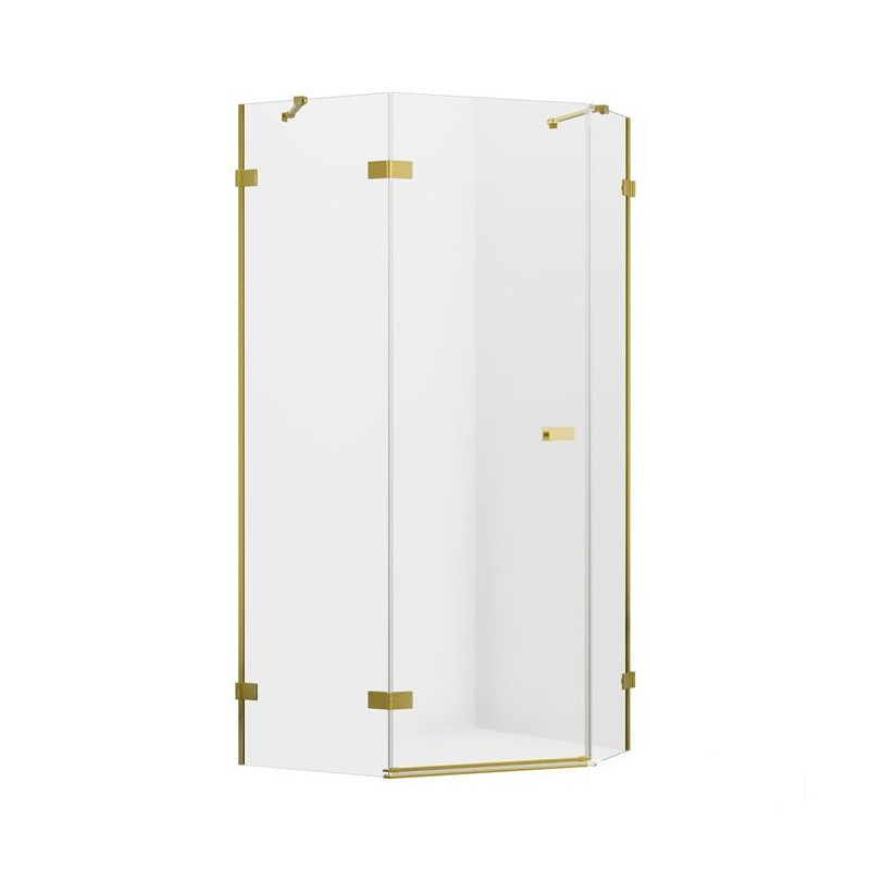 Kabina pięciokątna 100x80 Avexa Gold Brushed New Trendy (EXK-3859)