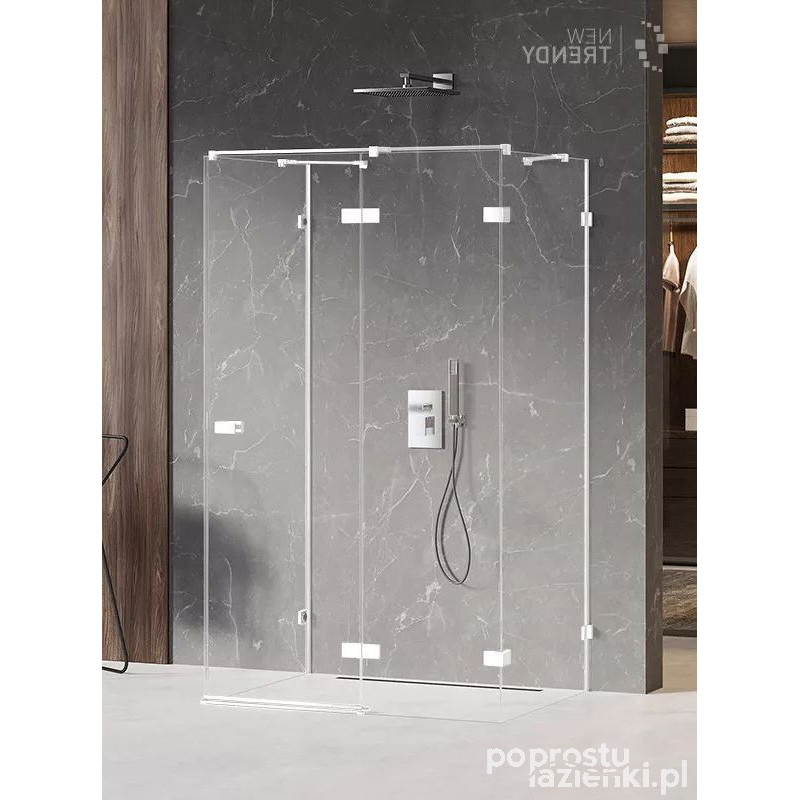 Kabina przyścienna 90x110 Avexa White New Trendy (EXK-2886)