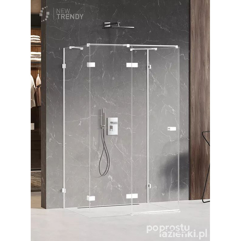 Kabina przyścienna 90x120 Avexa White New Trendy (EXK-2857)