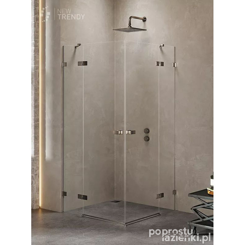 Kabina kwadratowa 120x120 Avexa Gunmetal Brushed New Trendy (EXK-3402)