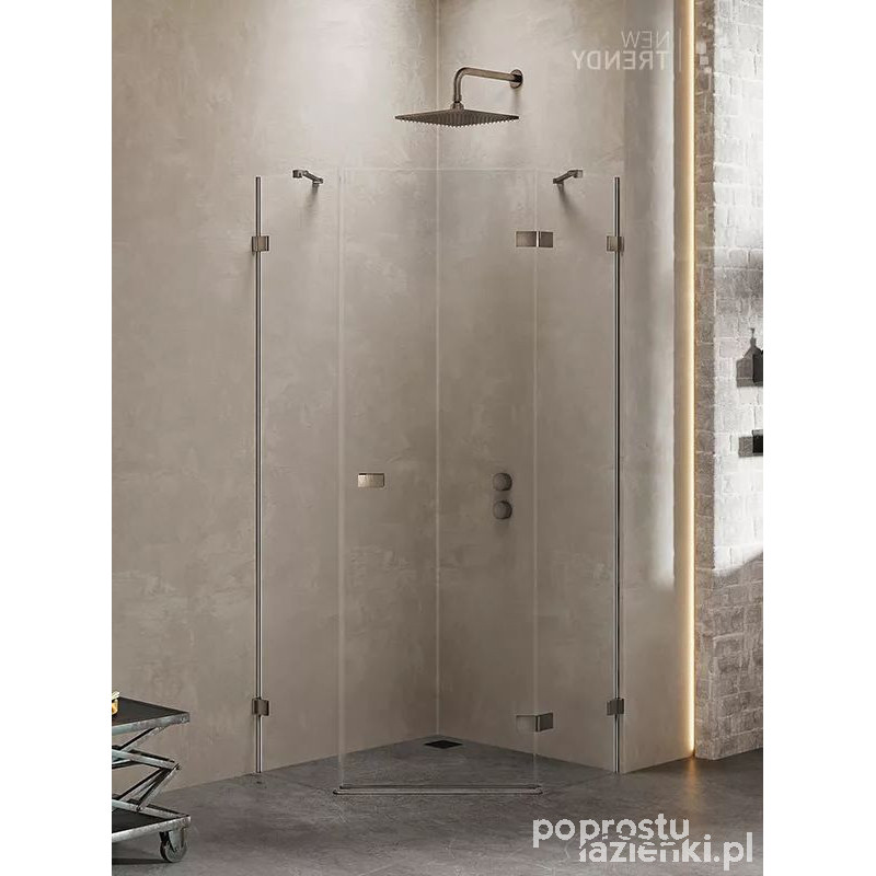 Kabina pięciokątna 90x90 Avexa Gunmetal Brushed New Trendy (EXK-3832)