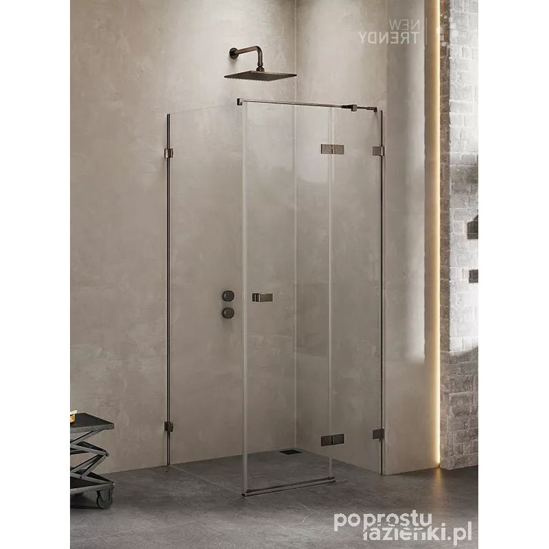 Kabina prostokątna 110x120 Avexa Gunmetal Brushed New Trendy (EXK-3371)