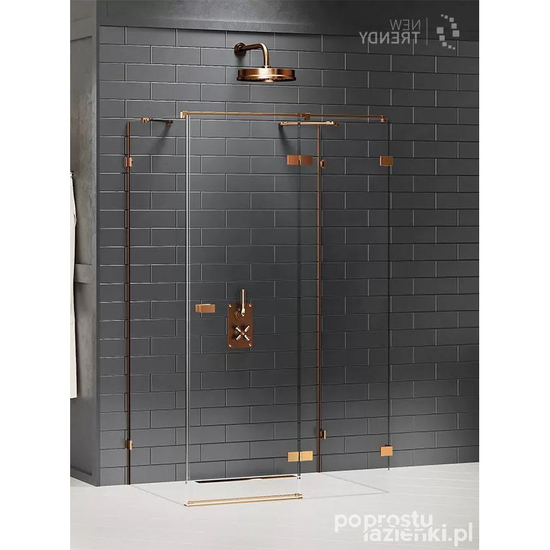 Kabina przyścienna 120x110 Avexa Copper Brushed New Trendy (EXK-3748)