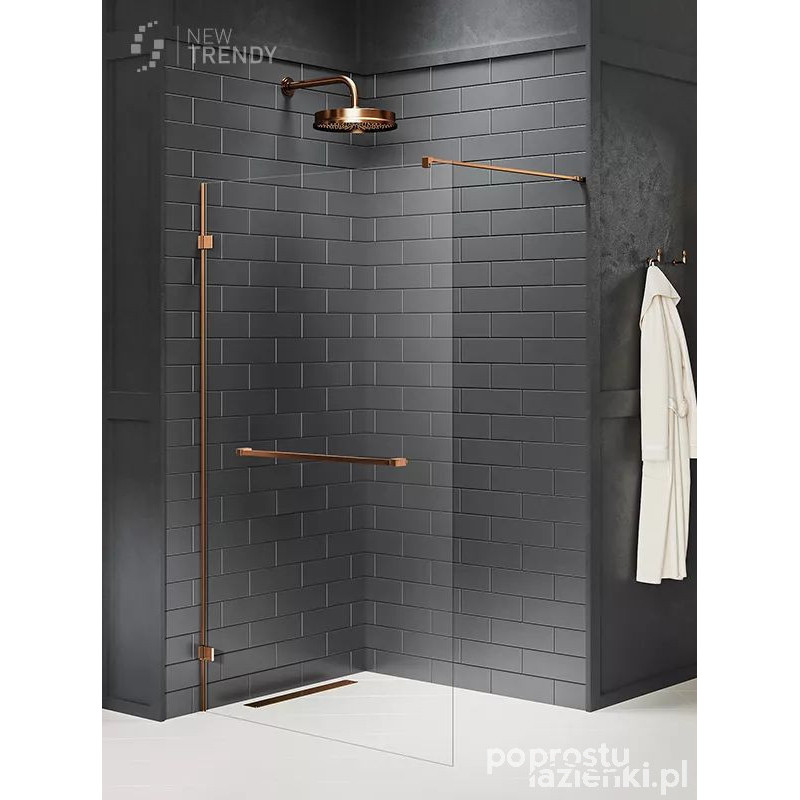 Kabina walk-in 130 Avexa Copper Brushed New Trendy (EXK-7172)