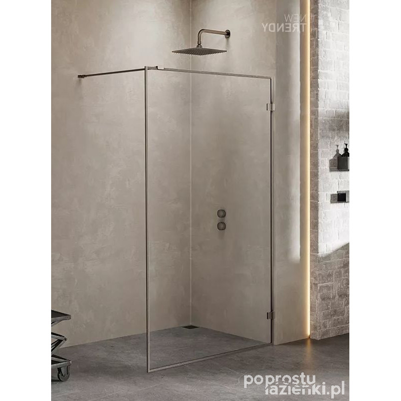 Kabina walk-in 130 Avexa Gunmetal Brushed New Trendy (EXK-4321)