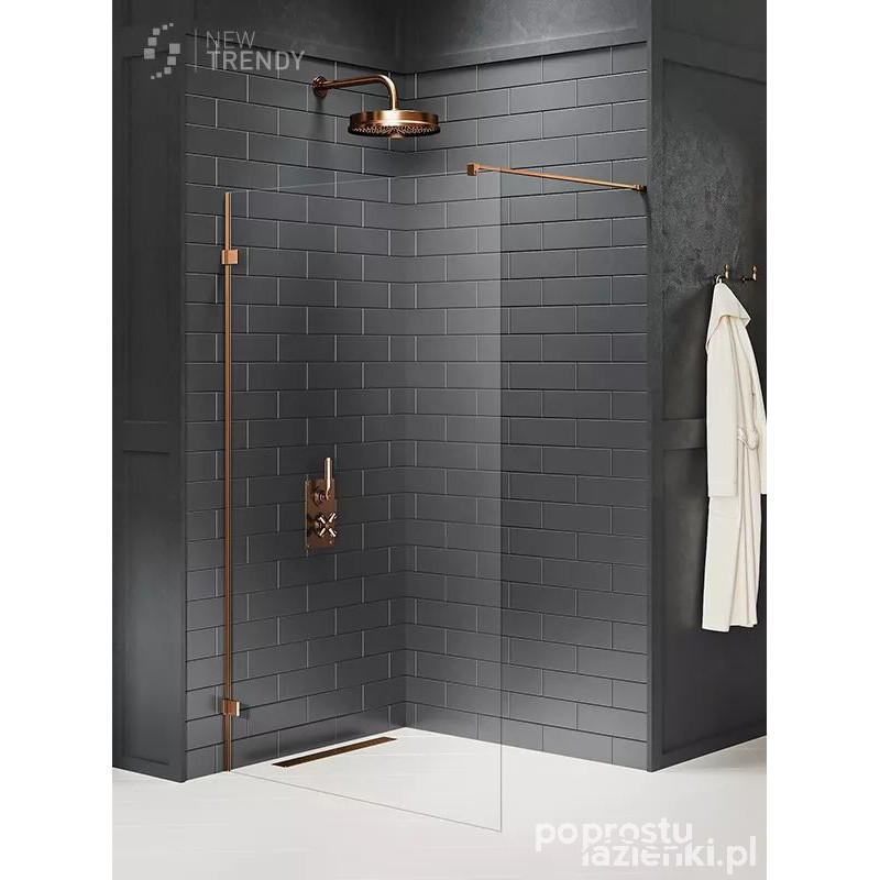 Kabina walk-in 60 Avexa Copper Brushed New Trendy (EXK-7143)