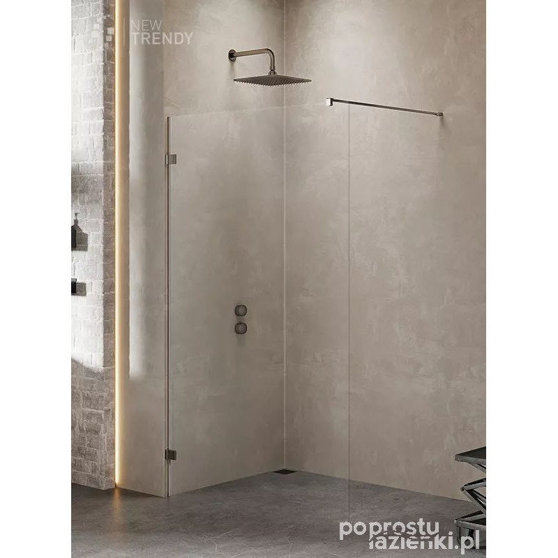 Kabina walk-in 60 Avexa Gunmetal Brushed New Trendy (EXK-7089)