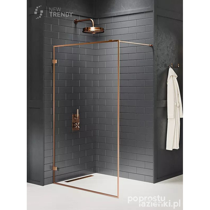 Kabina walk-in 70 Avexa Copper Brushed New Trendy (EXK-3796)