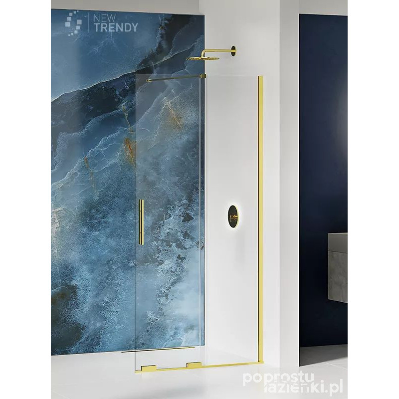 Kabina walk-in 110 Smart Light Gold New Trendy (EXK-4296)
