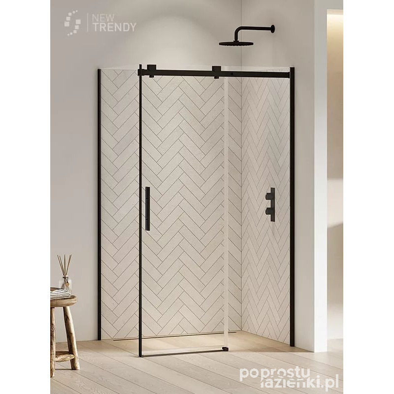 Kabina kwadratowa 120x120 Softi Black New Trendy (EXK-3979)