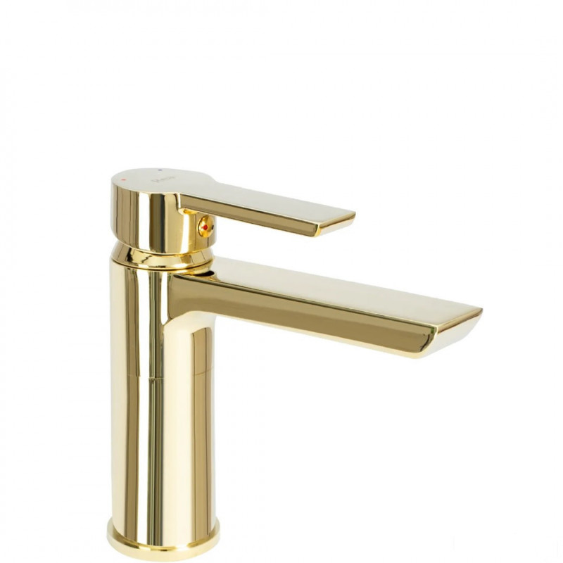 Bateria umywalkowa niska Argus Mirror Gold Rea (REA-B6212)