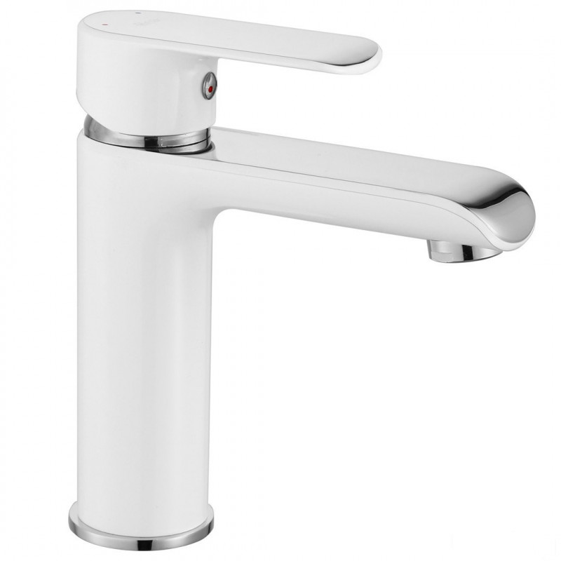 Bateria umywalkowa niska Bloom White/Chrom Rea (REA-B9915)