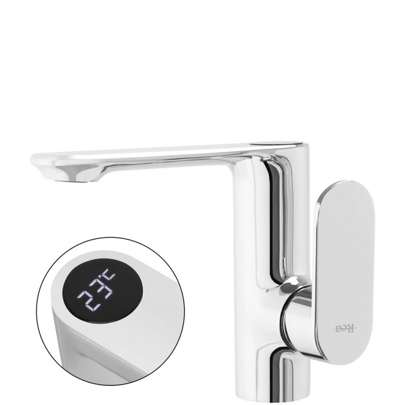 Bateria umywalkowa niska Mils Chrome Rea (REA-B2000)