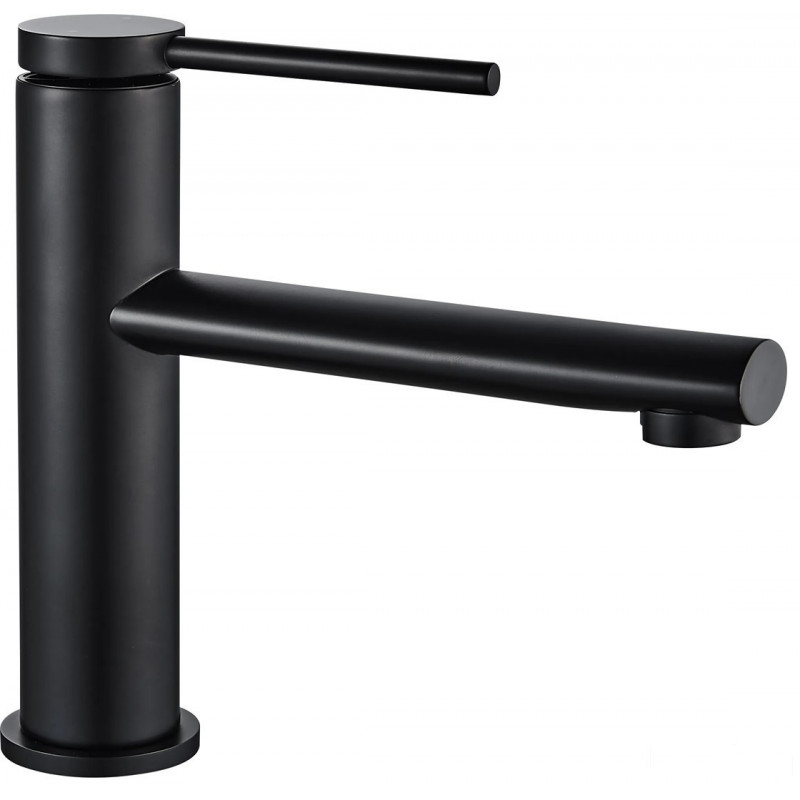 Bateria umywalkowa niska Oval Black Rea (REA-B6516)