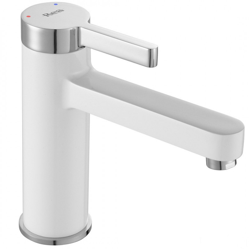 Bateria umywalkowa niska Polo Chrome/White Rea (REA-B9941)