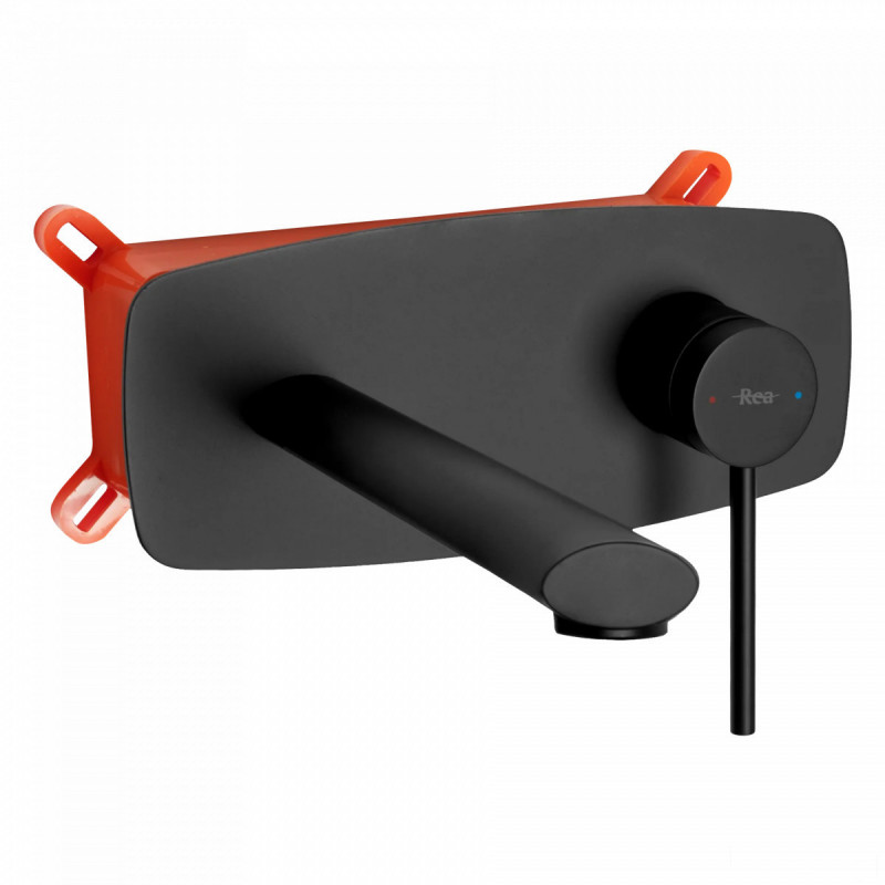 Bateria umywalkowa podtynkowa Oval Black Rea (REA-B8860)