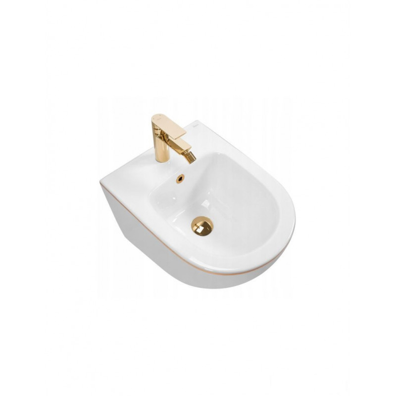 Bidet wiszący Carlo Mini Gold Edge Rea (REA-C6990)