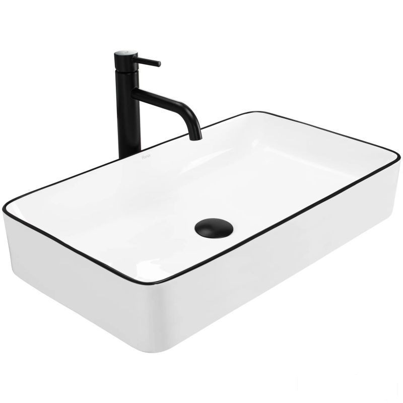 Umywalka nablatowa Denis Black Edge Rea (REA-U6513)