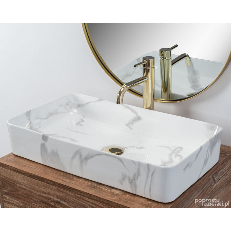 Umywalka nablatowa Denis Shinny Marmo Rea (REA-U5896)