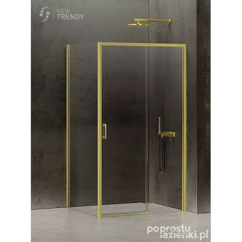 Kabina prostokątna 110x80 Prime Light Gold New Trendy (D-0423A/D-0223B)