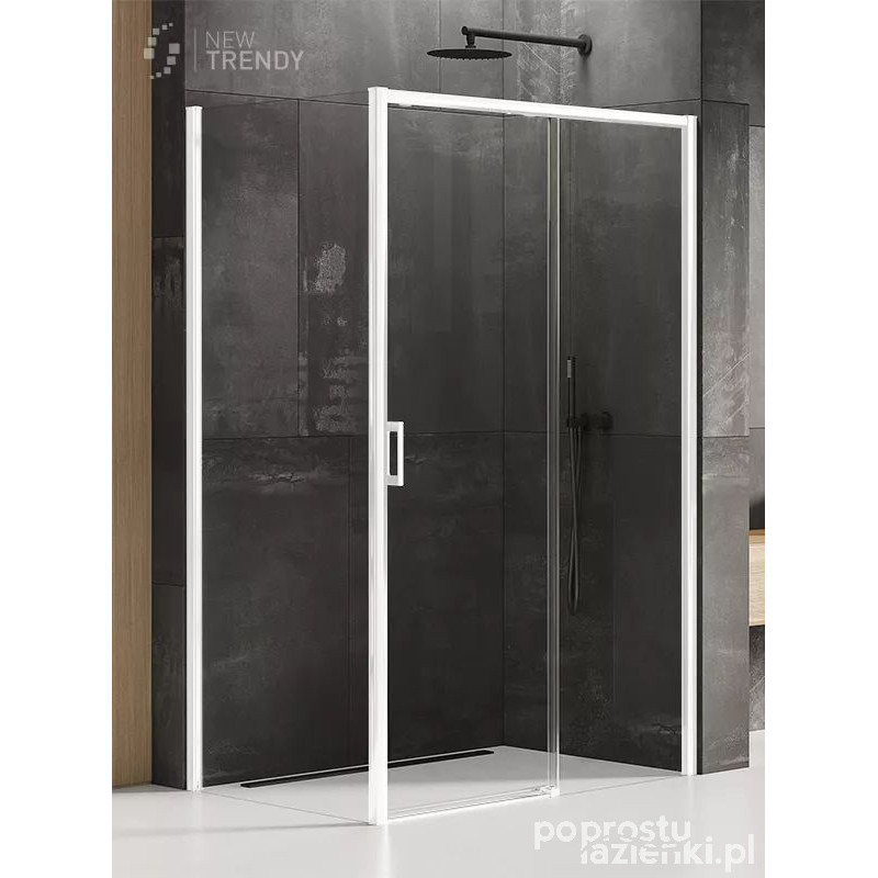 Kabina prostokątna 120x70 Prime White New Trendy (D-0405A/D-0218B)