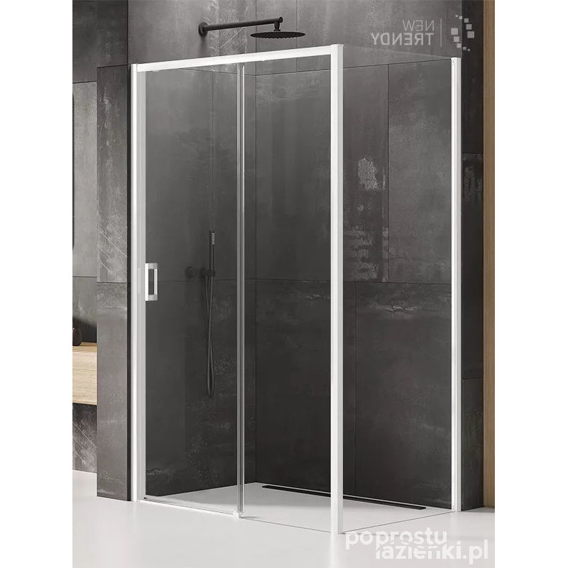 Kabina prostokątna 150x100 Prime White New Trendy (K-1407)