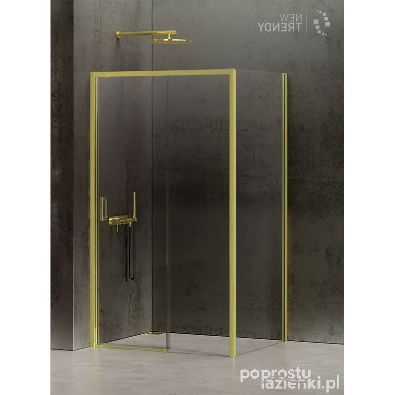 Kabina prostokątna 160x90 Prime Light Gold New Trendy (K-1490)