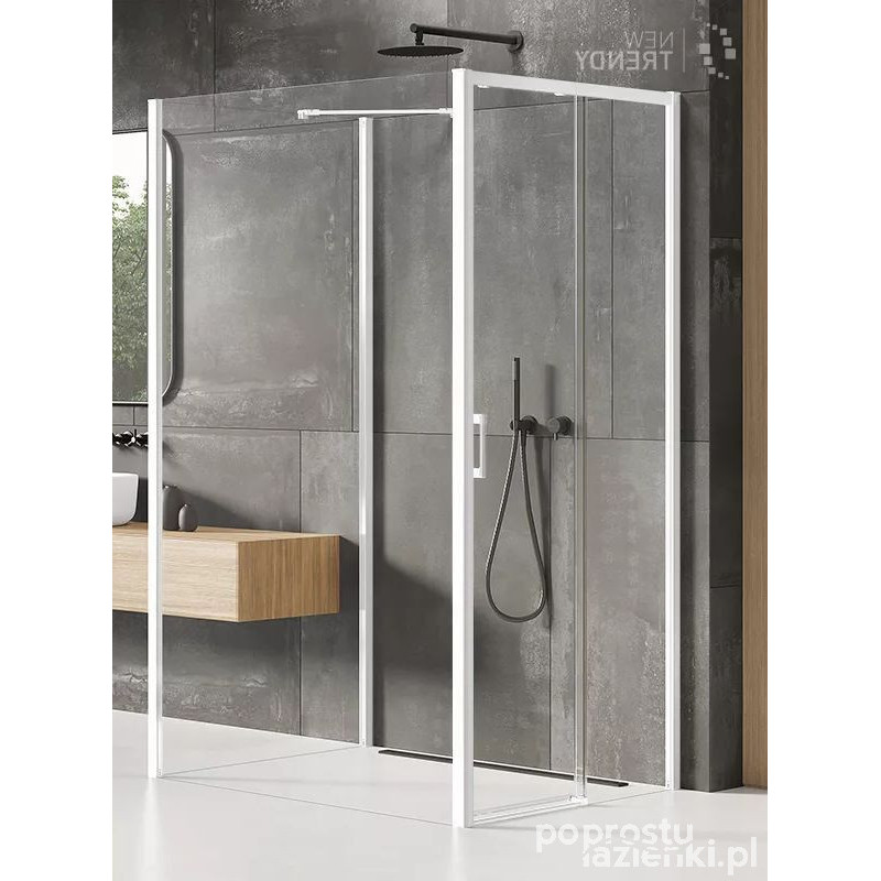 Kabina przyścienna 100x110 Prime White New Trendy (K-1570)