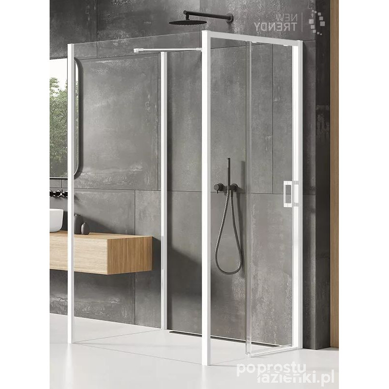 Kabina przyścienna 110x120 Prime White New Trendy (K-1627)
