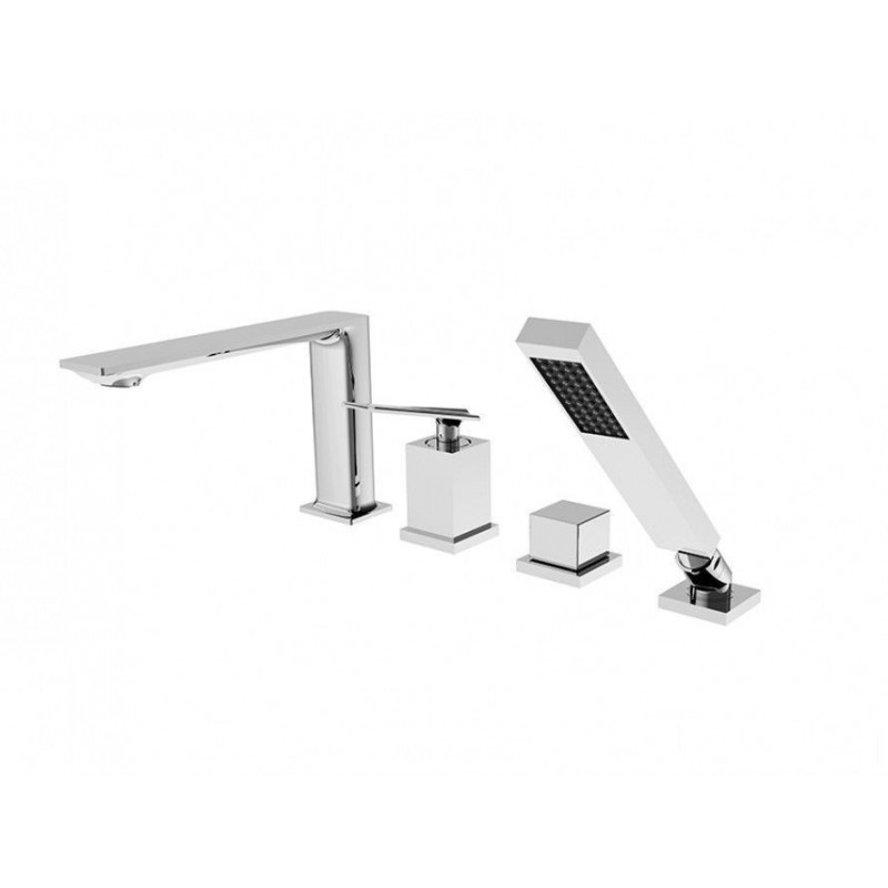 Bateria wannowa 4-otworowa Aspira chrom Besco (BW-A4-CH)