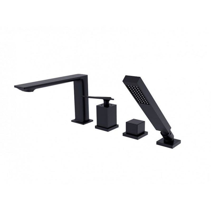 Bateria wannowa 4-otworowa Aspira grafit Besco (BW-A4-GR)